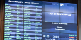placar da votação da reunião plenária