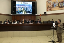 Em audiência pública (10/10), vereadores receberam a Prefeitura para apresentação de relatório de prestação de contas