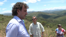 Sergio Fernando e Gilson Reis em visita técnica a Rio Acima / Foto: Divulgação CMBH