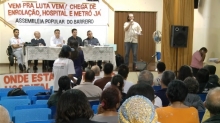 Moradores cobram conclusão das obras do Hospital Metropolitano do Barreiro