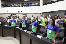Alunos de dez escolas da capital vão participar da legislatura em 2014- Foto: Mila Milowski