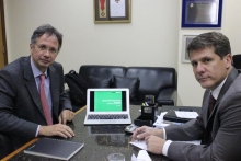 Ricardo Simonsen e Léo Burguês de Castro