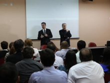 Presidente da CMBH, Léo Burguês, e diretor-geral, José Lincoln Magalhães
