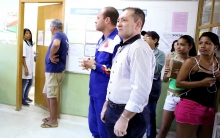 Vereadores visitam o Centro de Saúde Céu Azul para averiguar condições de funcionamento