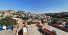 Vista panorâmica do Bairro Juliana. Casas em alvenaria.