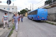 Vereador Jorge Santos percorreu, junto à comunidade, o antigo itinerário da linha 1505 