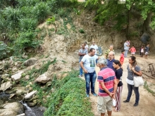 Vereador Edmar Branco e representantes da PBH, Copasa, SLU e Administração Regional Norte, em visita técnica da Comissão de Saúde e Saneamento à Avenida Desembargador Cândido Martins de Oliveira, Bairro Lajedo