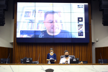 reunião extraordinária da CLJ no Plenário Amynthas de Barros 
