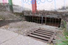 Galeria para captação da água da chuva