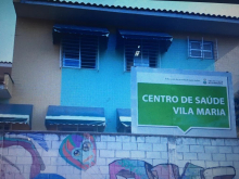 Fachada do Centro de Saúde Vila Maria