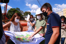 Vereadores conferem no projeto intervenções previstas