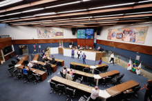 Parlamentares em atividade no Plenário Amintas de Barros.