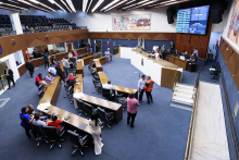 Vista de cima do Plenário e da galeria